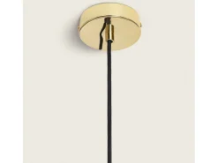 Outlet Ledkia Lámpara Colgante Metal y Cristal Baudelaire Ámbar Multicolor
