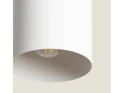 Ledkia Lámpara Colgante Metal y Madera Kidonge Blanco Multicolor