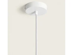 Ledkia Lámpara Colgante Metal y Tela Ayla L Pastel Rosa Outlet