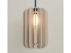 Sollux Lighting Lámpara colgante Mula moderno de fieltro/acero - 1 fuentes luminosas - L.27 x A.165 cm - /negro Beige Hot