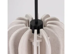 Sollux Lighting Lámpara colgante Mula moderno de fieltro/acero - 1 fuentes luminosas - L.27 x A.165 cm - /negro Beige Hot