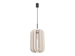 Sollux Lighting Lámpara colgante Mula moderno de fieltro/acero - 1 fuentes luminosas - L.27 x A.165 cm - /negro Beige Hot