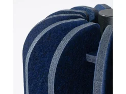 Sollux Lighting Lámpara colgante Mula moderno de fieltro/acero - 1 fuentes luminosas - L.27 x A.165 cm - marino/negro Azul Best