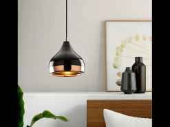 Concept-Usine Lámpara colgante negra y cobriza MAYA - Diseño elegante y moderno Negro Clearance