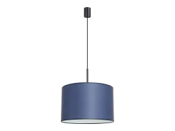 Sollux Lighting Lámpara Suspendida-Lámpara colgante Nevia minimalista de CLORURO DE POLIVINILO - 1 fuentes luminosas - L.40 x A.137 cm - marino/negro Azul