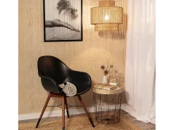 Ledkia Lámpara Colgante Papel Trenzado Zeiley Neka Natural Multicolor
