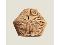 Ledkia Lámpara Suspendida-Lámpara Colgante Papel Trenzado Kirito Natural Multicolor
