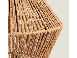 Ledkia Lámpara Suspendida-Lámpara Colgante Papel Trenzado Kirito Natural Multicolor