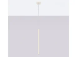 Sollux Lighting Lámpara Suspendida-Lámpara Colgante Pastelo Moderno De Acero - 1 Fuentes Luminosas - L.8 X A.114 Cm - Beige
