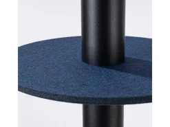 Sollux Lighting Lámpara Suspendida-Lámpara colgante Pelta moderno de fieltro/acero - 1 fuentes luminosas - L.30 x A.126 cm - marino/negro Azul