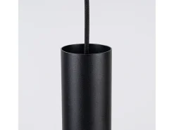 Sollux Lighting Lámpara Suspendida-Lámpara colgante Pelta moderno de fieltro/acero - 1 fuentes luminosas - L.30 x A.126 cm - marino/negro Azul