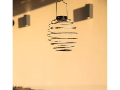 Lumisky Lámpara colgante portátil para exteriores alimentada por energía solar H37CM ORION Negro