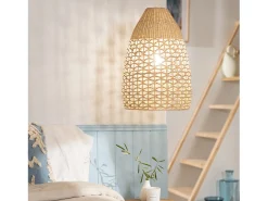 Ledkia Lámpara Colgante Ratán Jinan Natural Multicolor Outlet