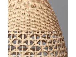 Ledkia Lámpara Colgante Ratán Jinan Natural Multicolor Outlet