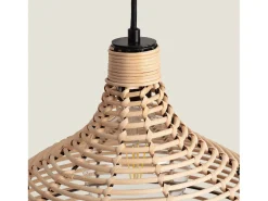 Ledkia Lámpara Colgante Ratán Yantai Natural Multicolor Best