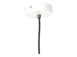 Lámpara colgante redonda 25 W blanca 28,5 cm E27 ES550687 Blanco New