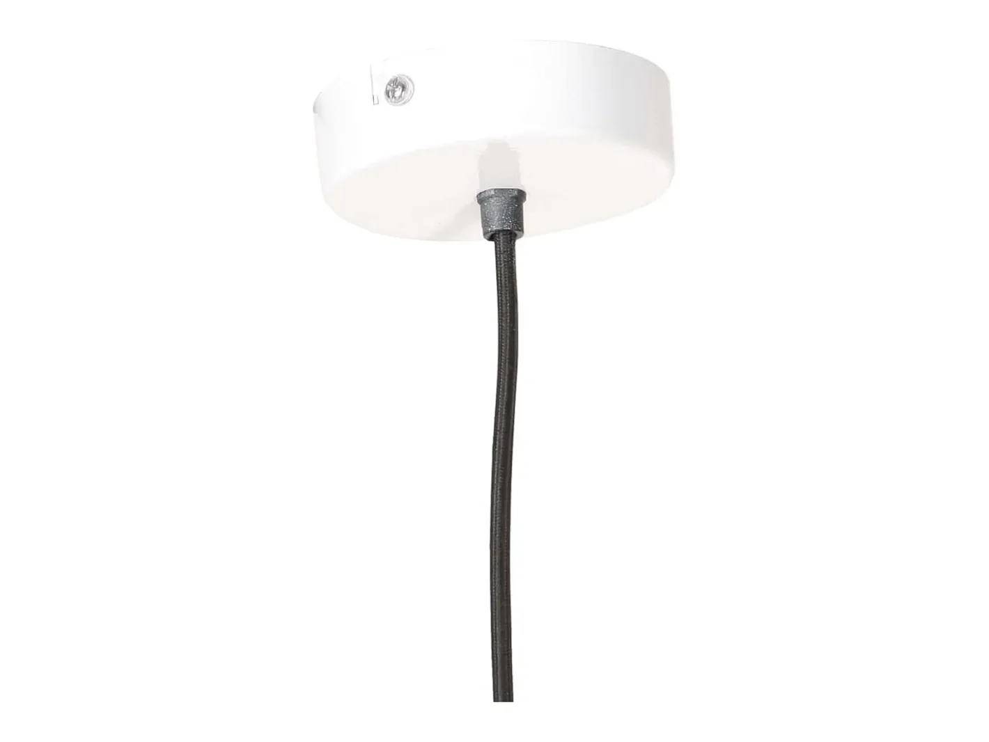 Lámpara colgante redonda 25 W blanca 28,5 cm E27 ES550687 Blanco New