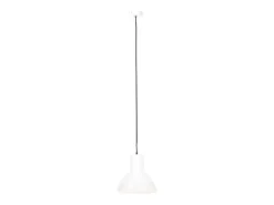 Lámpara colgante redonda 25 W blanca 28,5 cm E27 ES550687 Blanco New