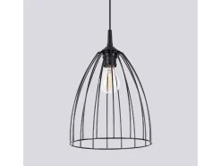 Hot Sollux Lighting Lámpara Colgante Ritz Moderno De Acero - 1 Fuentes Luminosas - L.23 X A.92 Cm - Negro