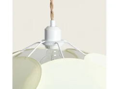 Ledkia Lámpara Colgante Tela Kabuki Crema Multicolor Best