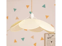 Ledkia Lámpara Colgante Tela Kabuki Crema Multicolor Best