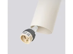 Sollux Lighting Lámpara colgante Toris desván de acero - 2 fuentes luminosas 3000K - L.30 x A.105 cm - Beige Outlet