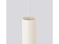 Sollux Lighting Lámpara colgante Toris desván de acero - 3 fuentes luminosas 4000K - L.19,5 x A.108 cm - Beige Hot