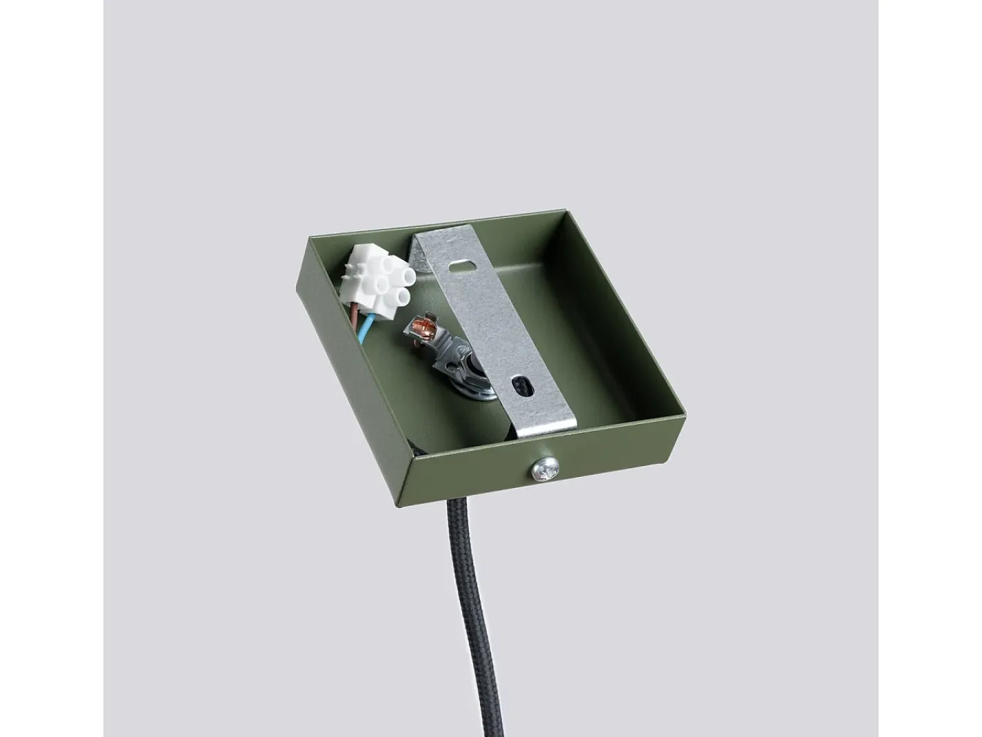 Sollux Lighting Lámpara Suspendida-Lámpara colgante Toris desván de acero - 1 fuentes luminosas 4000K - L.8 x A.118 cm - oliva Verde