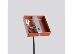 Sollux Lighting Lámpara Suspendida-Lámpara colgante Toris desván de acero - 1 fuentes luminosas 4000K - L.8 x A.118 cm - ocre Rojo