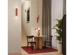 Sollux Lighting Lámpara colgante Toris desván de acero - 3 fuentes luminosas 3000K - L.19,5 x A.108 cm - ocre Rojo Outlet