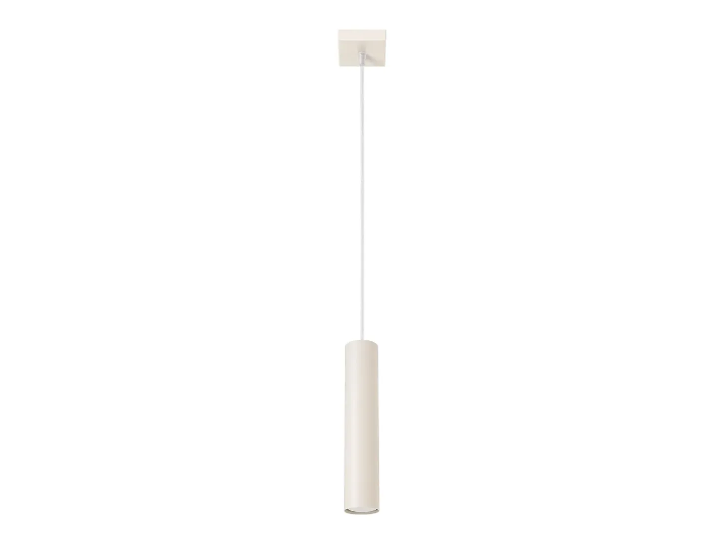 Sollux Lighting Lámpara Suspendida-Lámpara colgante Toris desván de acero - 1 fuentes luminosas 4000K - L.8 x A.118 cm - Beige