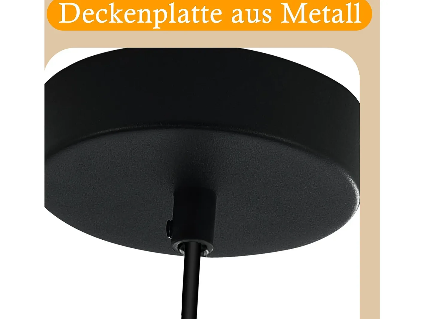 NETTLIFE Lámpara colgante vintage de vidrio con 3 llamas para mesa de comedor, E27, para sala de estar Negro Clearance