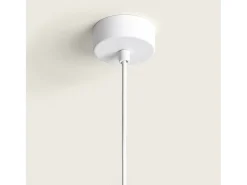 Outlet Ledkia Lámpara Colgante Yeso Colum Blanco