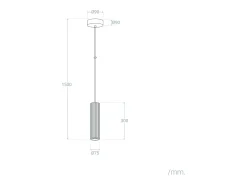 Outlet Ledkia Lámpara Colgante Yeso Colum Blanco