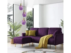 TOSEL Lámpara Suspendida-Lámpara de Araña ,metal y cristal,, P 100xD60xD60cm Dorado
