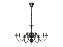 Best Lámpara de araña antique metal 8 bombillas E14 ES133497 Negro