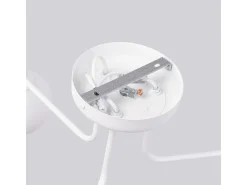 Sollux Lighting Lámpara de araña Bealy minimalista de acero/vidrio - 3 fuentes luminosas 3000K - L.62 x A.29 cm - Blanco Online