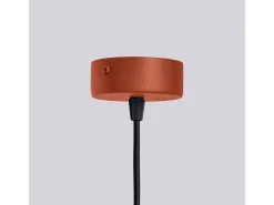 Sollux Lighting Lámpara Suspendida-Lámpara De Araña Halo Moderno De Aluminio - 6 Fuentes Luminosas - L.64 X A.230 Cm - Ocre Rojo