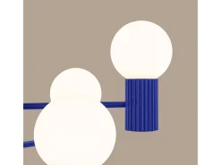 Sollux Lighting Lámpara De Araña Halo Moderno De Aluminio - 6 Fuentes Luminosas - L.64 X A.230 Cm - Ultramarino Azul oscuro Clearance