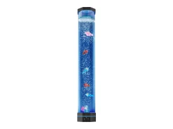 Lámpara de Burbujas SucceBuy con 6 Peces Flotantes, 80 cm, 16 Efectos de Luces Cambiantes de Color, Lámpara de Ambiente para Dormitorio, Salón Negro Clearance