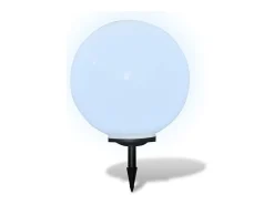 Iluminación Exterior-Lámpara de camino de jardín LED 50 cm con pincho de tierra ES203605 Blanco