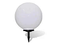 Iluminación Exterior-Lámpara de camino de jardín LED 50 cm con pincho de tierra ES203605 Blanco