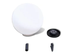 Iluminación Exterior-Lámpara de camino de jardín LED 50 cm con pincho de tierra ES203605 Blanco