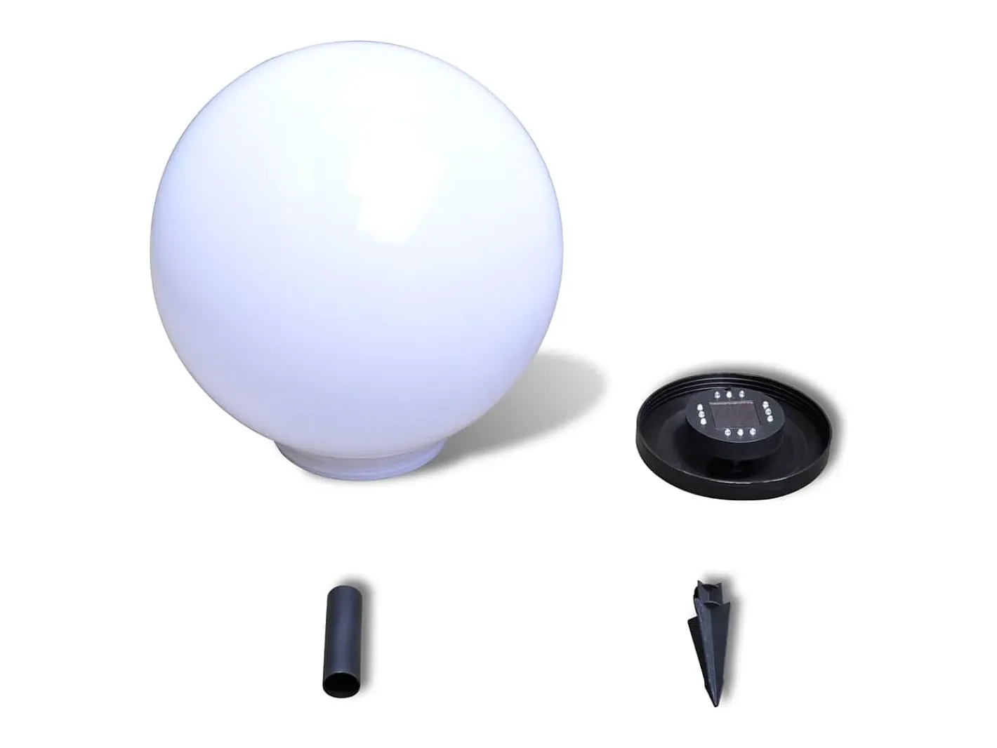 Lámpara de camino de jardín LED 40 cm con pincho de tierra ES712422 Blanco New