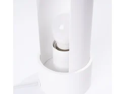 Sollux Lighting Lámpara De Mesa-Lámpara de escritorio Torow minimalista de acero - 1 fuentes luminosas 3000K - L.10 x A.21 cm - Blanco