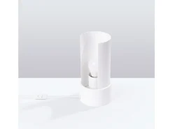 Sollux Lighting Lámpara De Mesa-Lámpara de escritorio Torow minimalista de acero - 1 fuentes luminosas 3000K - L.10 x A.21 cm - Blanco