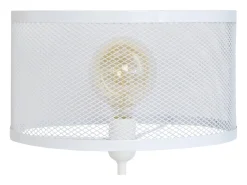 TOSEL Lámpara de Mesa , metal,natural,A50xD30xP30cm Blanco