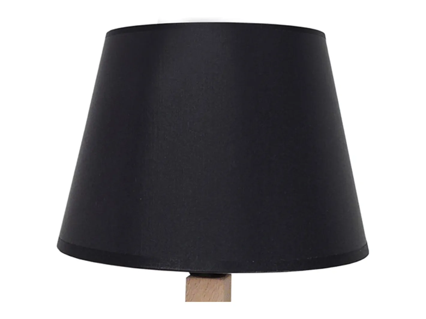 TOSEL Lámpara de Mesa ,madera,natural,A45xD45xP 16cm Negro Best