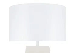 TOSEL Lámpara de Mesa ,madera,,A45xD45x P16cm Blanco Online