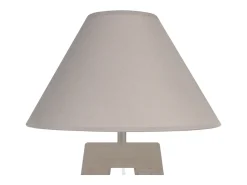 TOSEL Lámpara de Mesa ,madera, , A54xD30xP30cm Gris Outlet